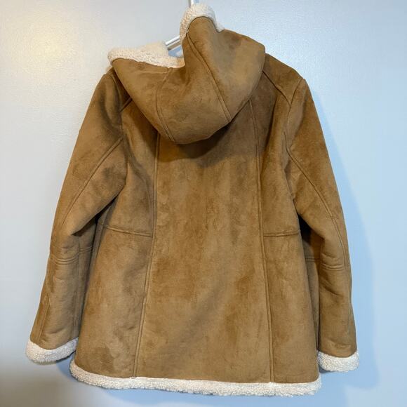 NEW Koolaburra by UGG Faux Suede Sherling Jacket sz L - Picture 4 of 6